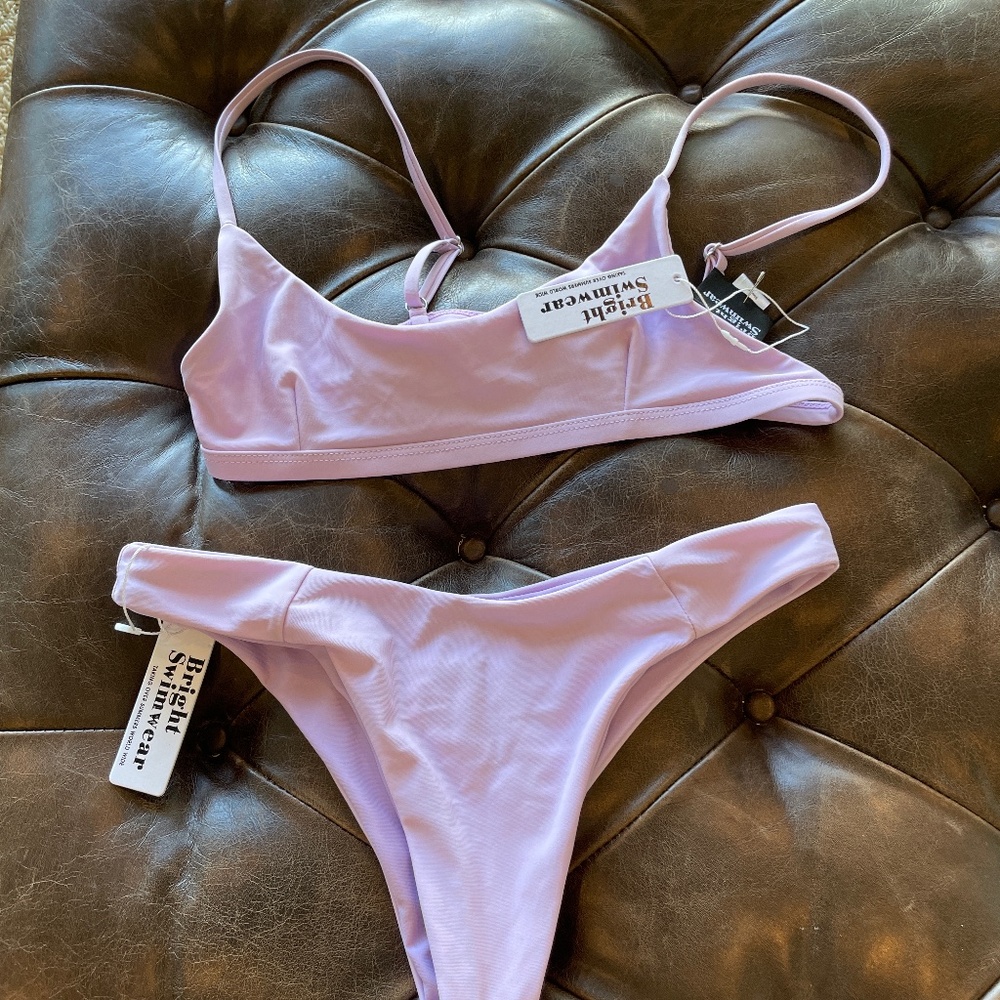 Bright swimwear lavender set